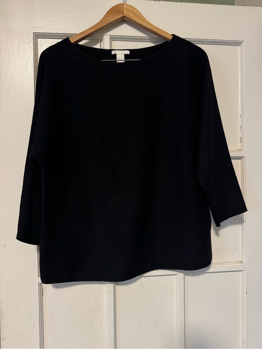 H&M Black Women's Boxy Knit Sweater